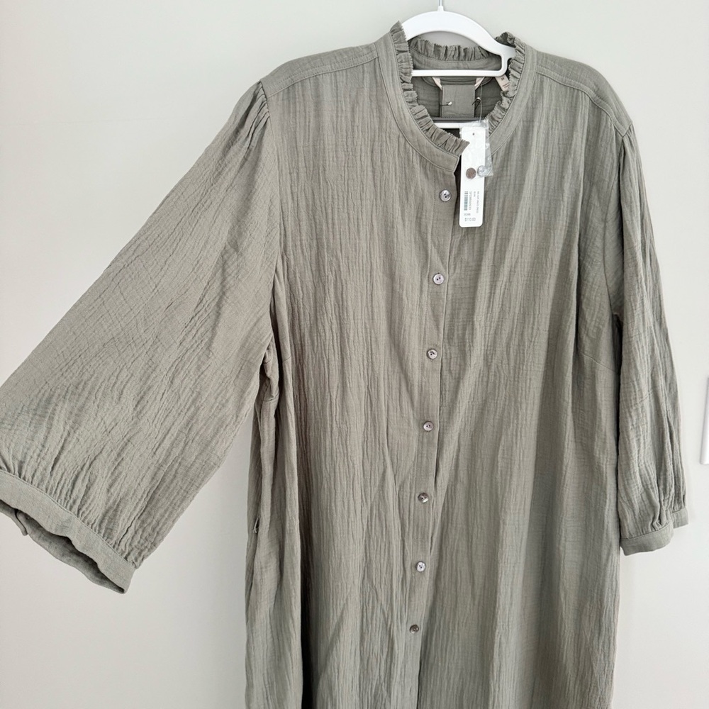 NWT Soft Surroundings Big Sur Gauze Dress Size 3X (24W) - Picture 11 of 15